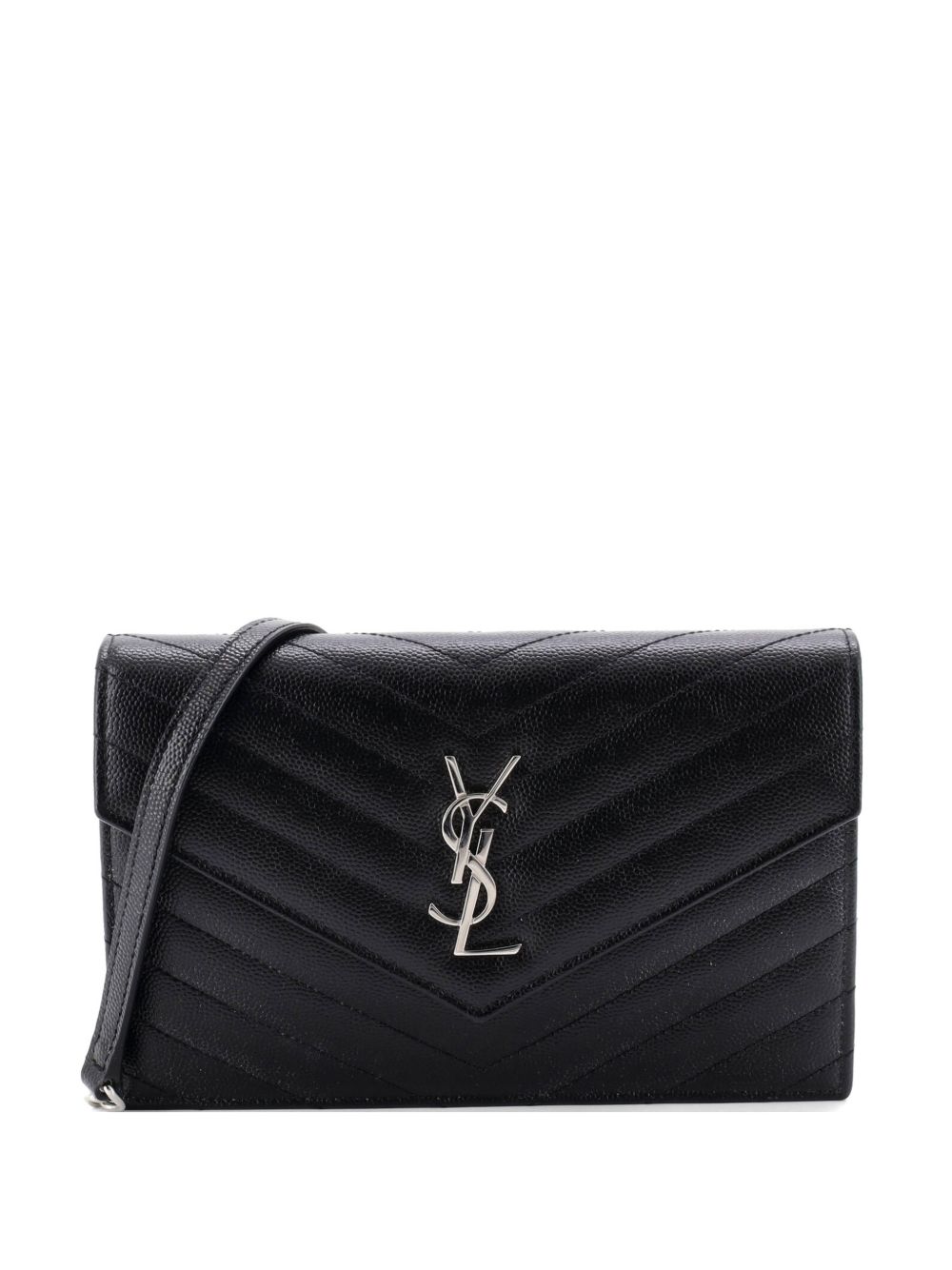 Classic Monogram Wallet on Chain Matelasse Chevron Leather Small crossbody bag