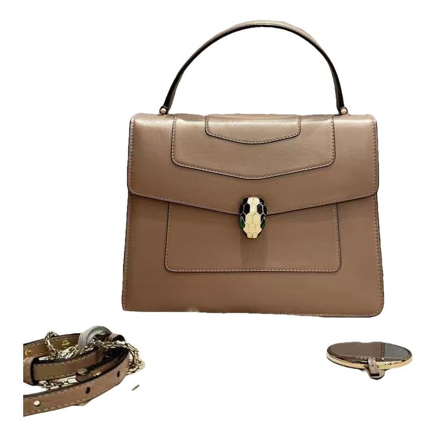 Serpenti leather handbag