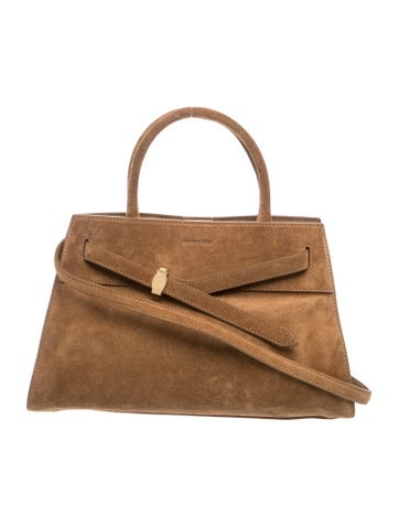 Suede Top Handle Bag