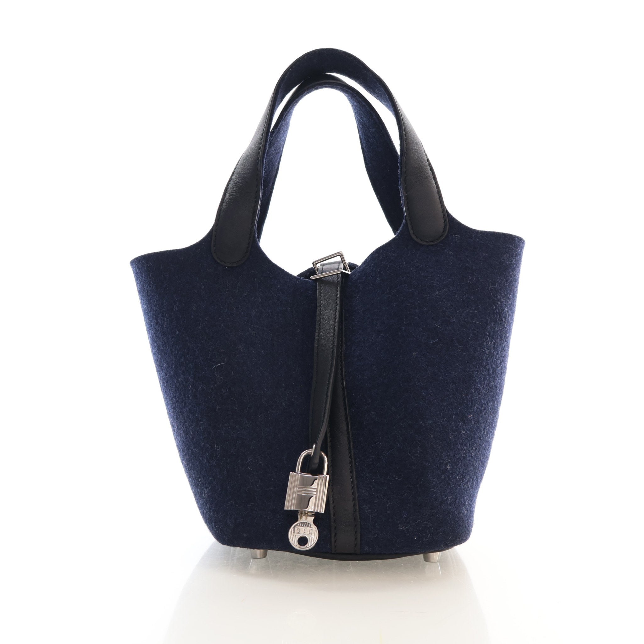 Hermes Bleu Nuit Feutre Picotin Lock 18