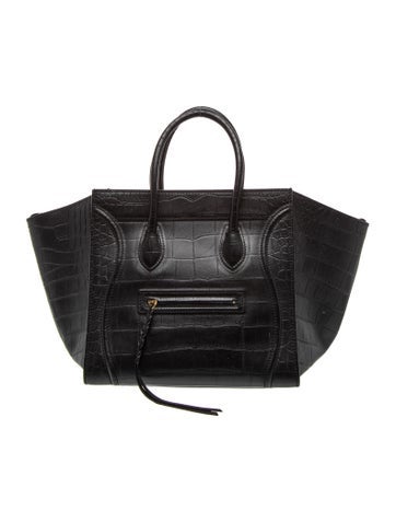 Embossed Leather Luggage Phantom Medium