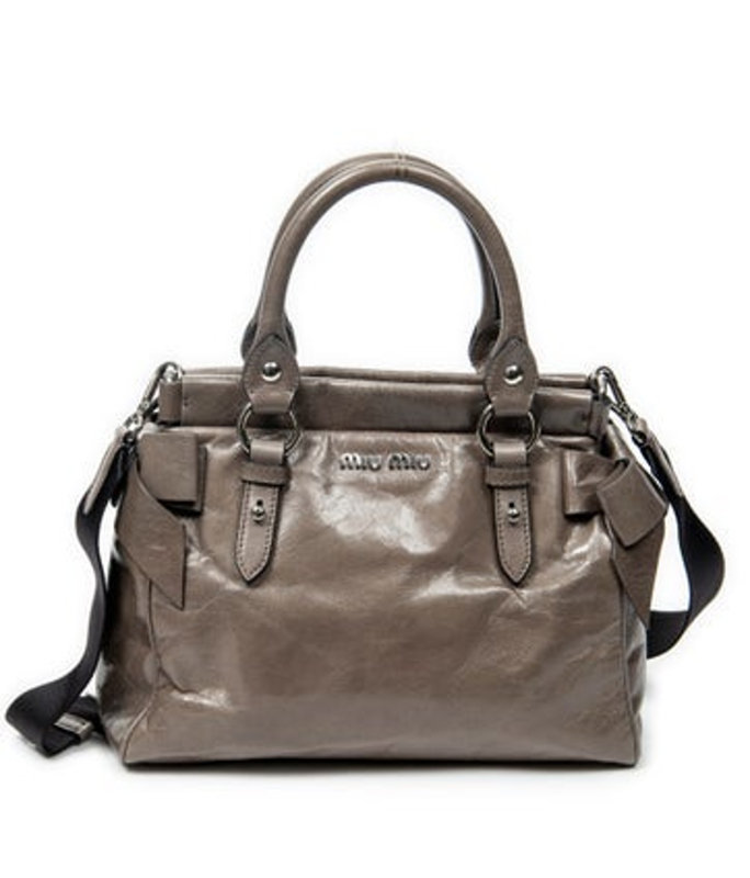 Miu Miu Miu Lambskin Bow Tote