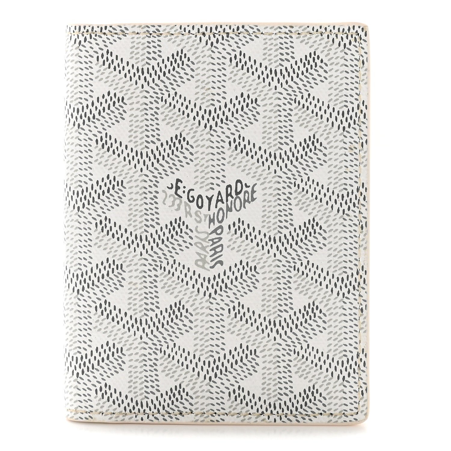 Goyard Goyardine Saint Marc Card Holder White