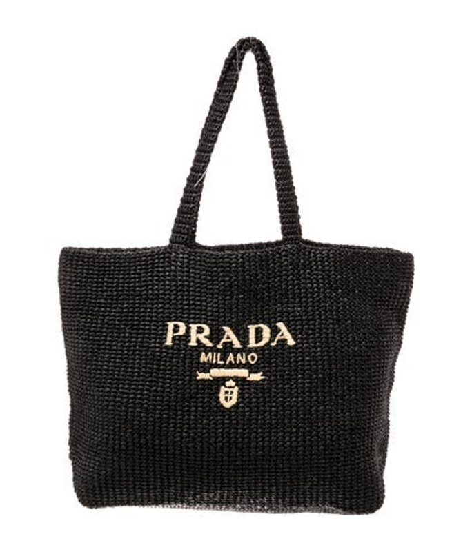 Prada Enameled Metal Triangle Tote
