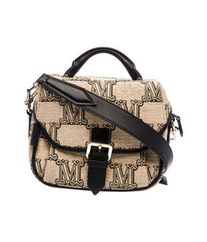 Max Mara Mara Raffia Messenger Bag