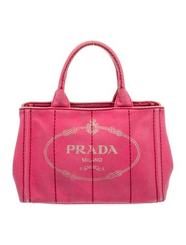 Enameled Metal Triangle Canvas Tote