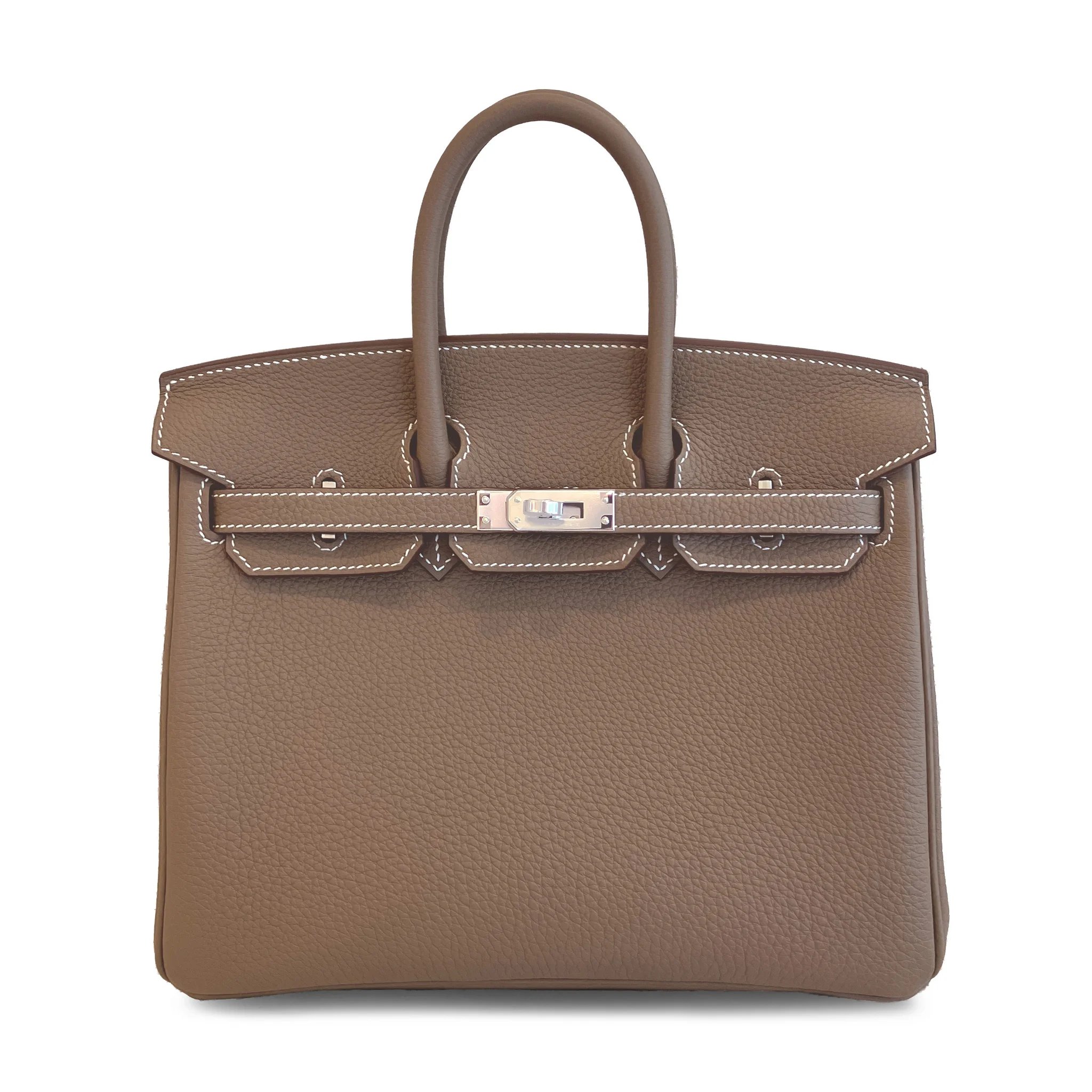 Brand New ( Rank N ) HERMÈS Birkin 25 Etoupe (18) Togo Palladium hardware G (2026)