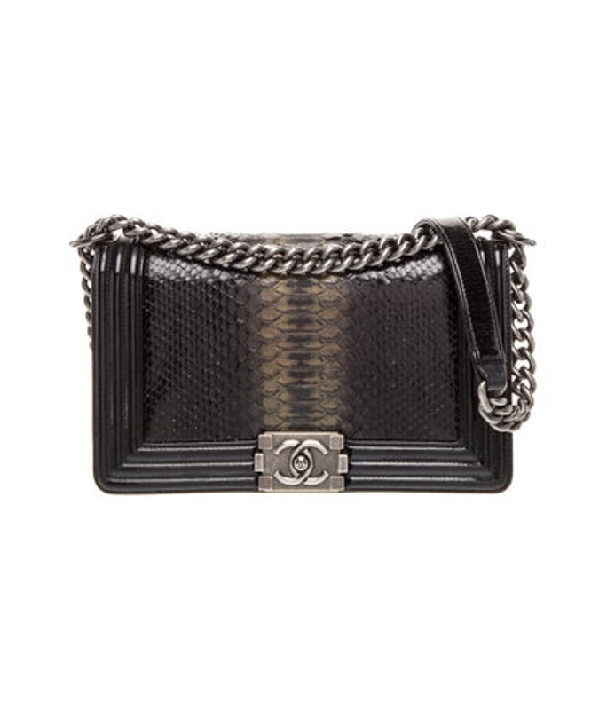 Chanel Medium Python Boy Bag