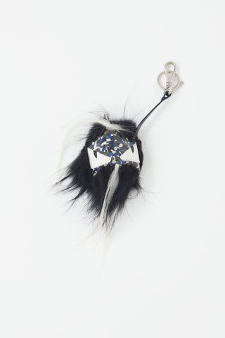 Printed Monster Cube Bag Bug Charm