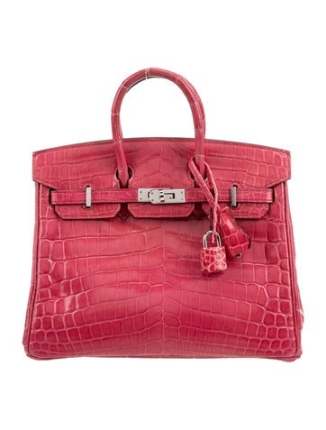 Hermes Shiny Niloticus Crocodile Birkin 25