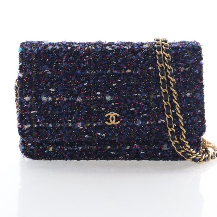 Chanel Tweed Wallet On Chain (WOC)