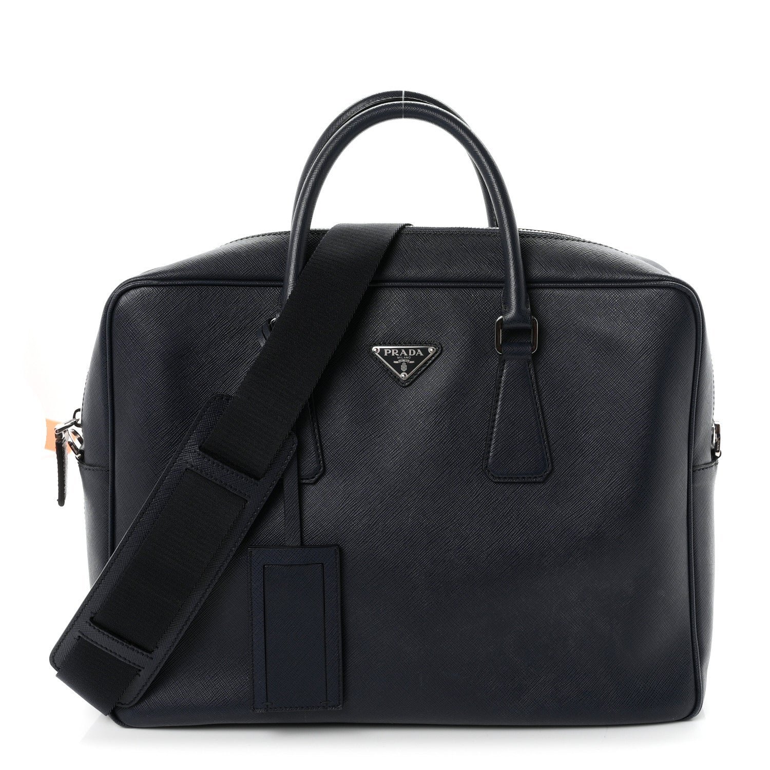 Prada Saffiano Travel Briefcase Baltico