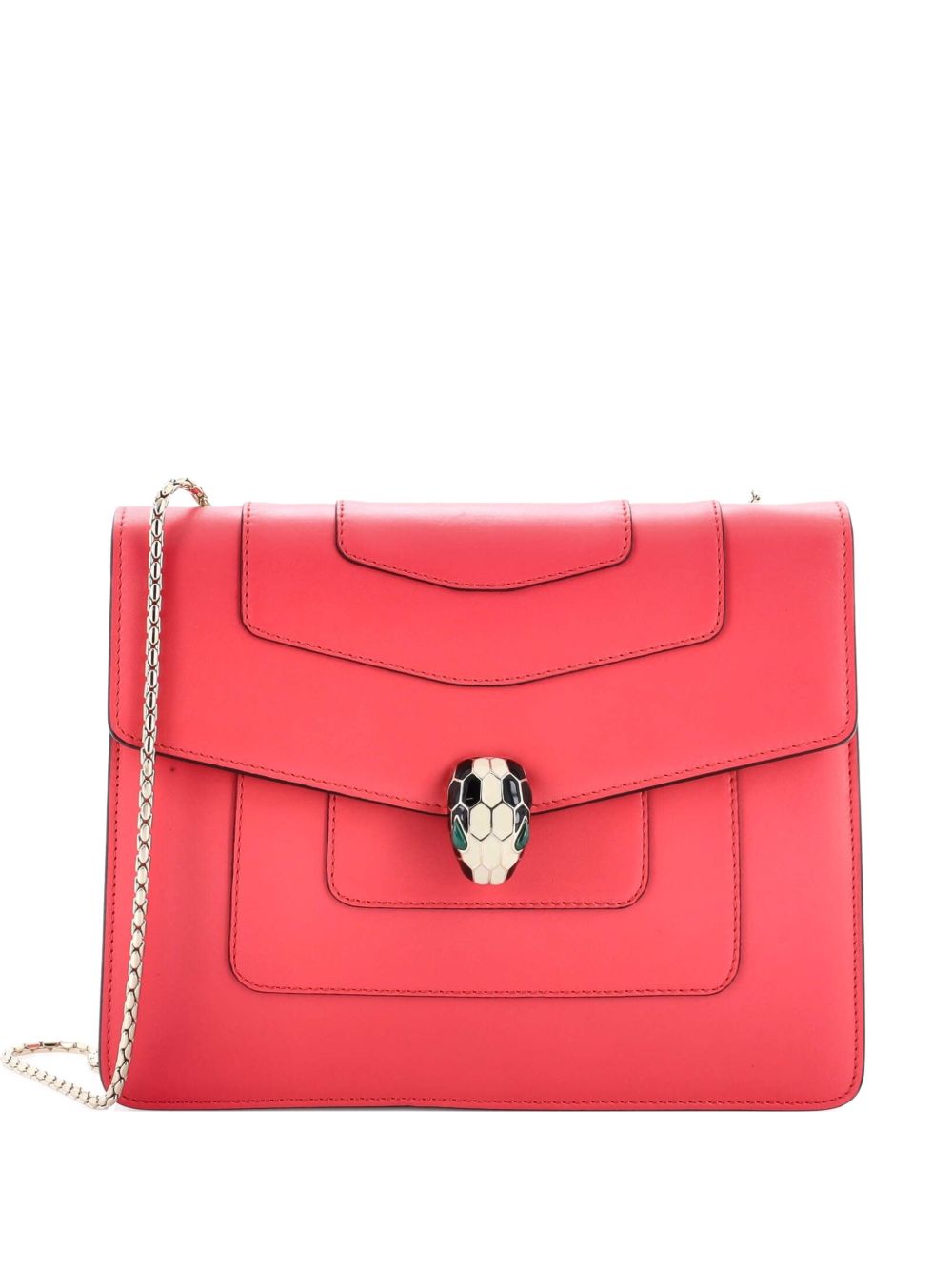 Serpenti Forever Square Leather Medium shoulder bag
