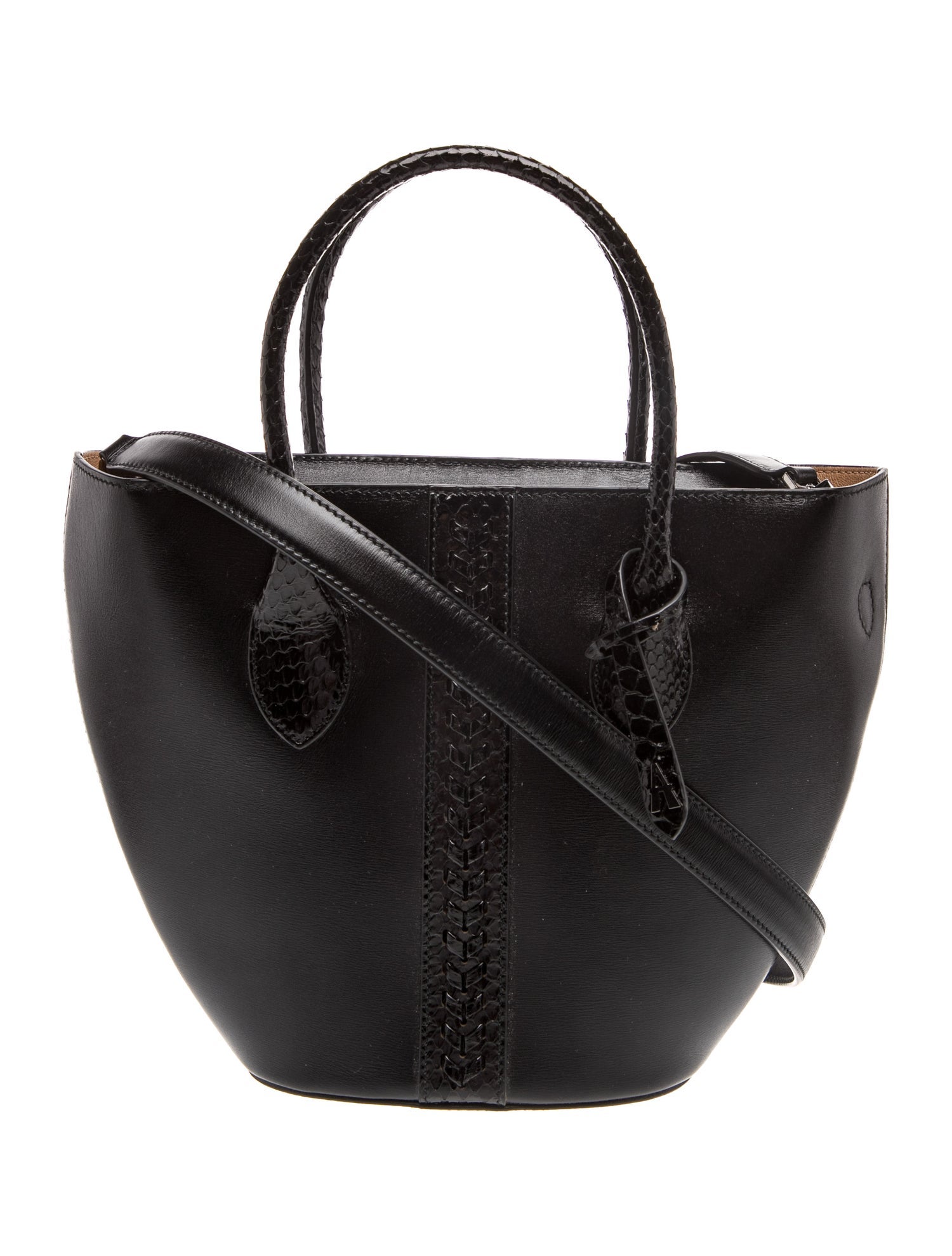 Leather Top Handle Bag