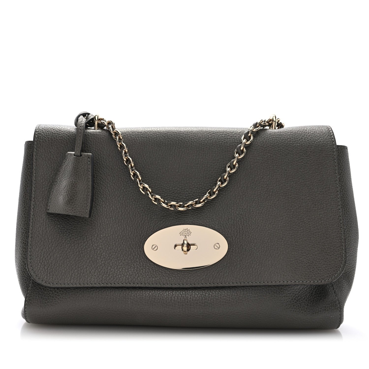 Mulberry Small Classic Grain Calfskin Medium Lily Flap Clay