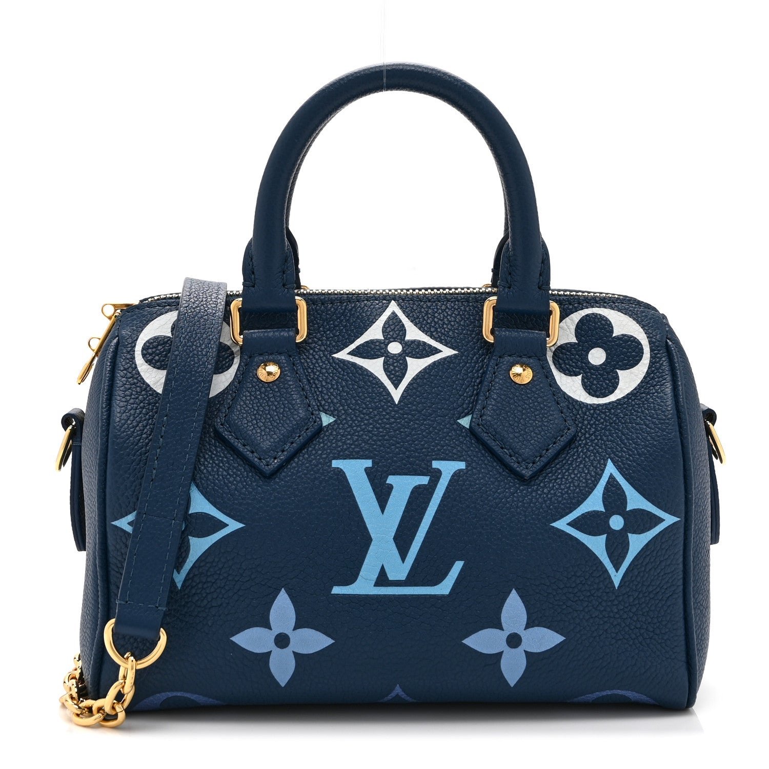 Louis Vuitton Empreinte Monogram Giant Speedy Bandouliere 20 Degrade Blue