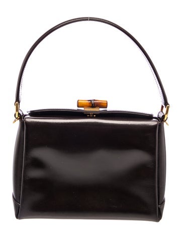 Bamboo Top Handle Bag Vintage