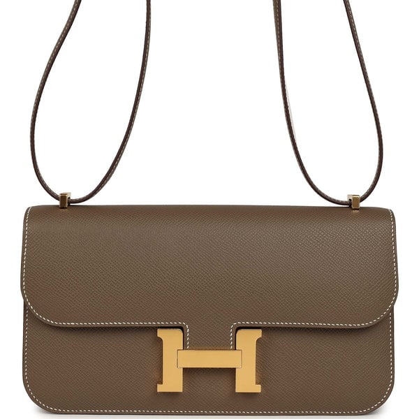 Hermes Hermes Constance Elan Etoupe Epsom Gold Hardware