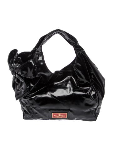 Patent Leather Top Handle Bag