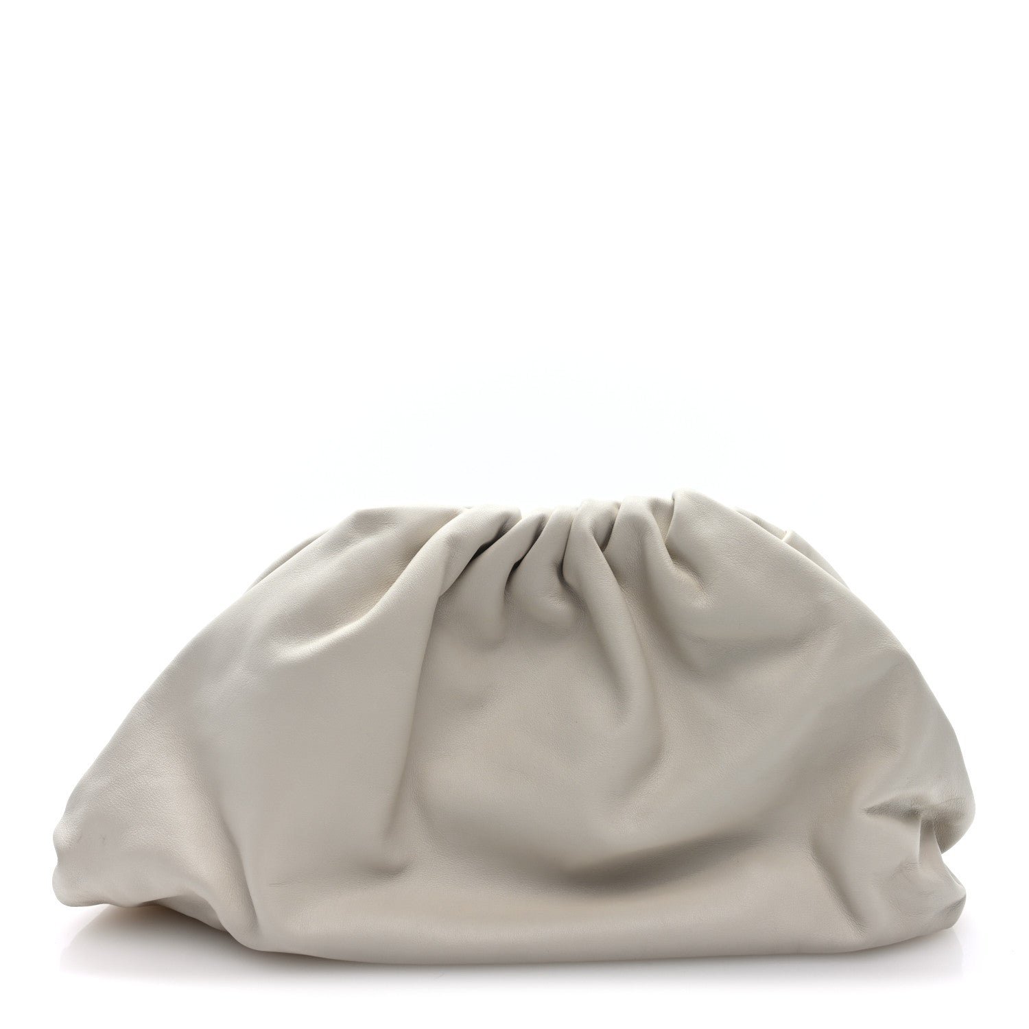 Bottega Veneta Smooth Butter Calf The Pouch Oversized Clutch Plaster