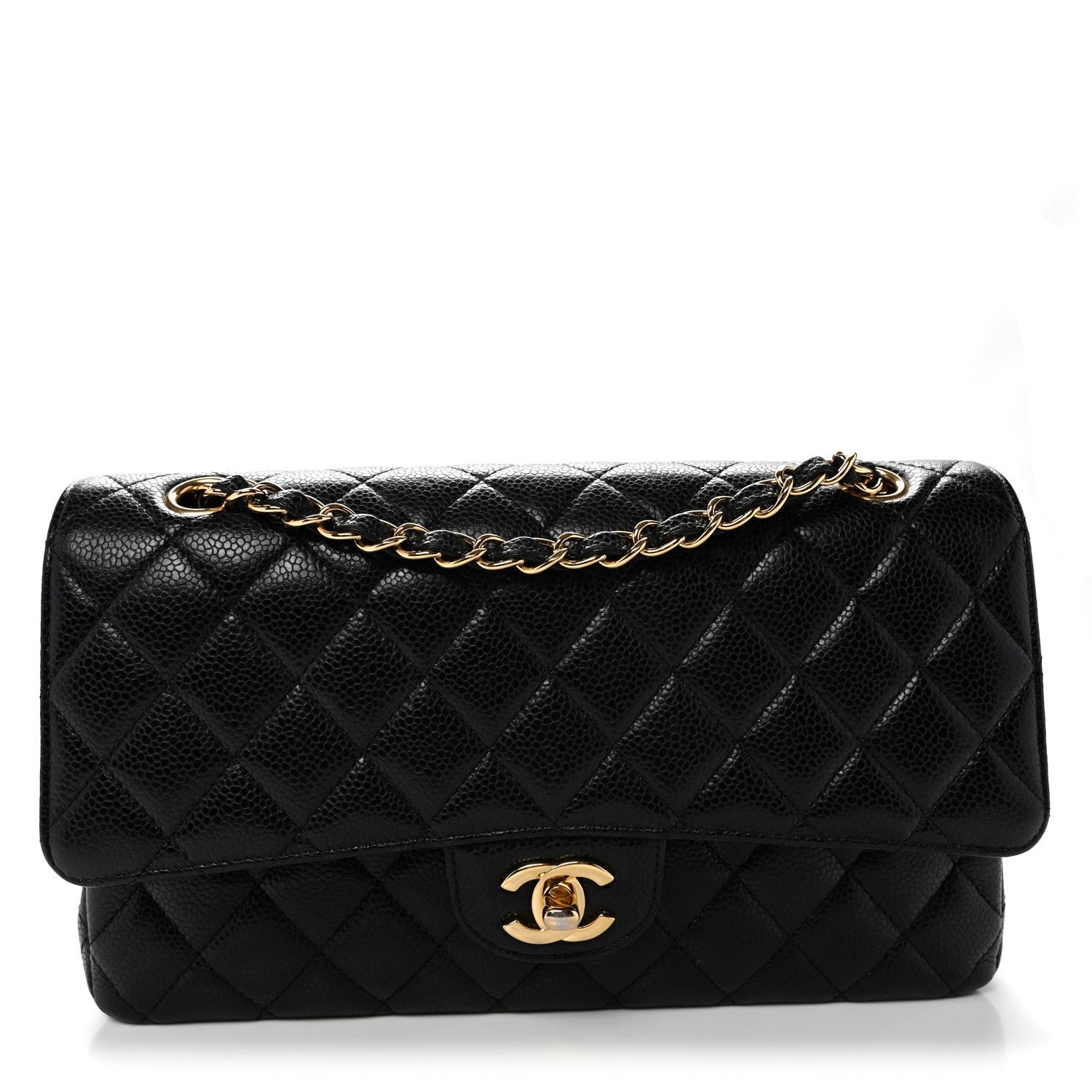 Chanel Caviar Quilted Medium Double Flap Black