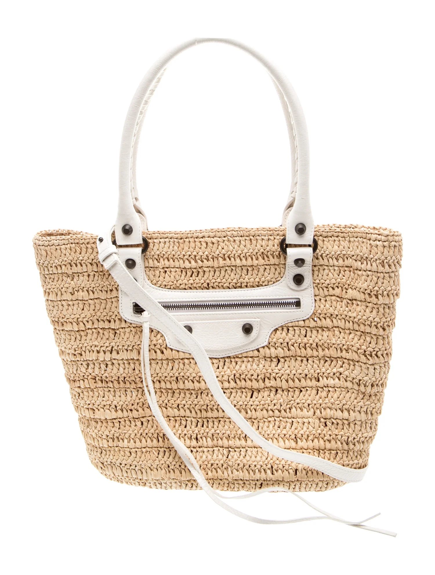 Raffia Le City Basket Tote Small 2025