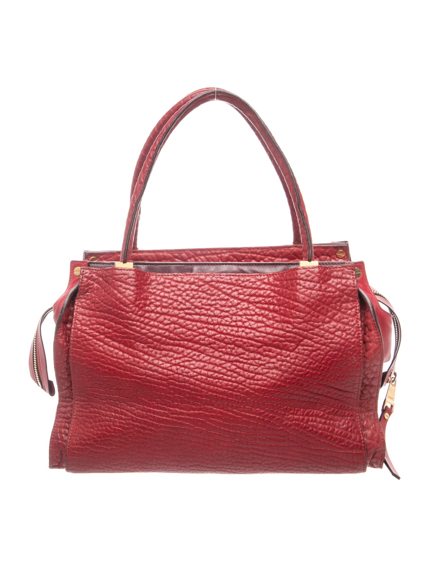 Leather Top Handle Bag