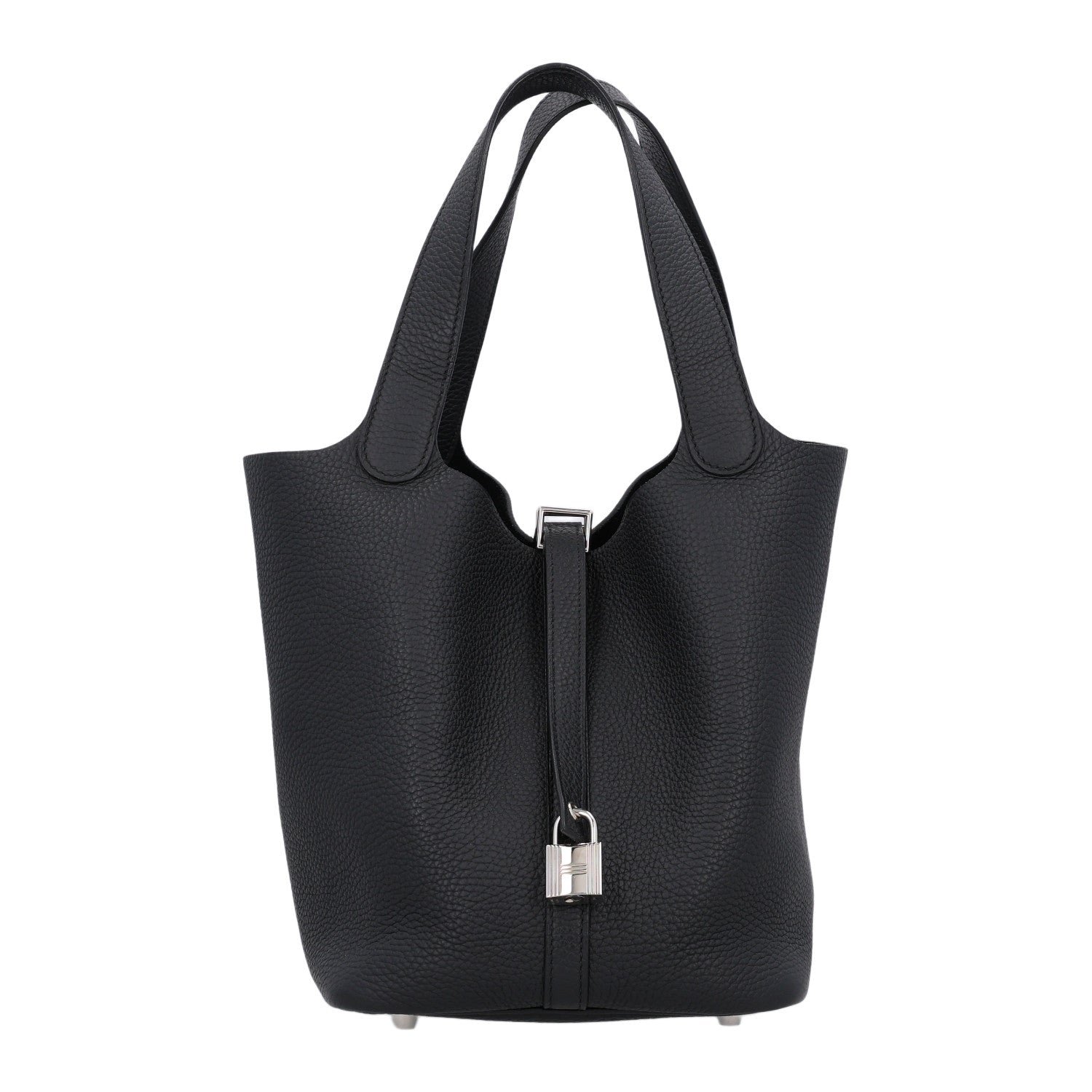 Hermes Taurillon Clemence Picotin Lock 22 MM Black