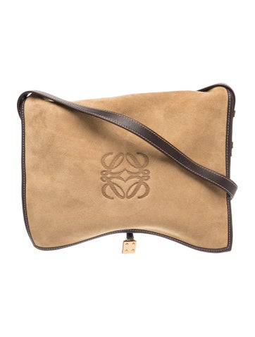 Suede Messenger Bag Vintage