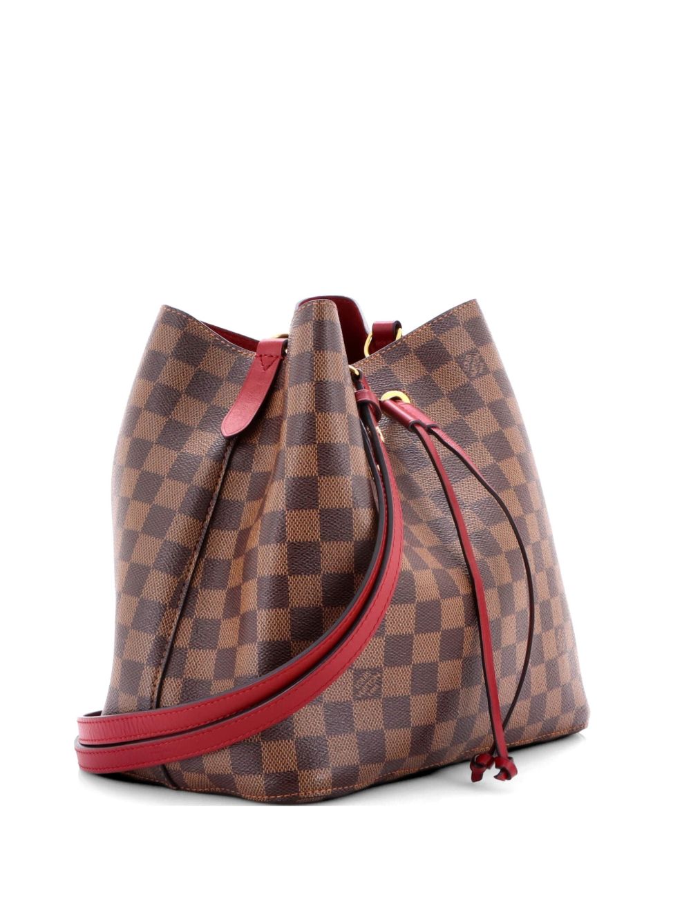 Louis Vuitton NeoNoe Handbag Damier with Leather MM bucket bag