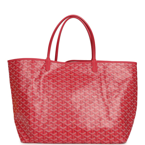 Goyard Goyard Goyardine Fuchsia Saint Louis GM Tote Bag Palladium Hardware