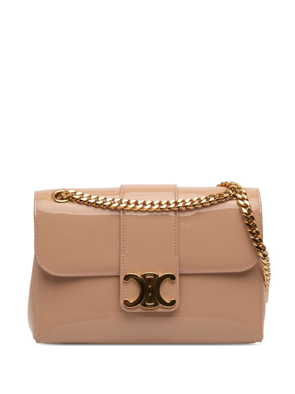 2024 Teen Patent Triomphe Victoire Chain shoulder bag
