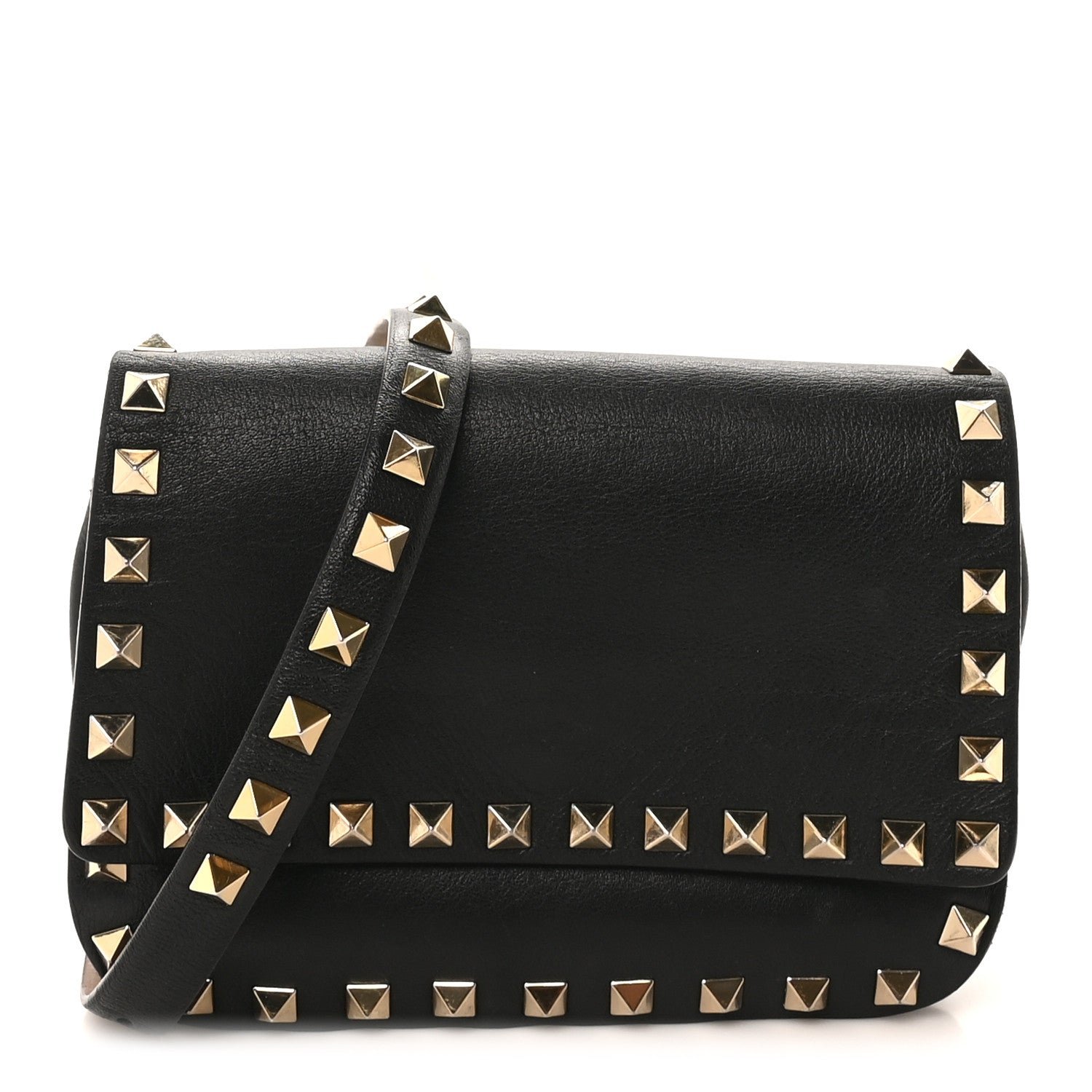 Valentino Garavani Valentino Garavani Vitello Rockstud Belt Bag Black