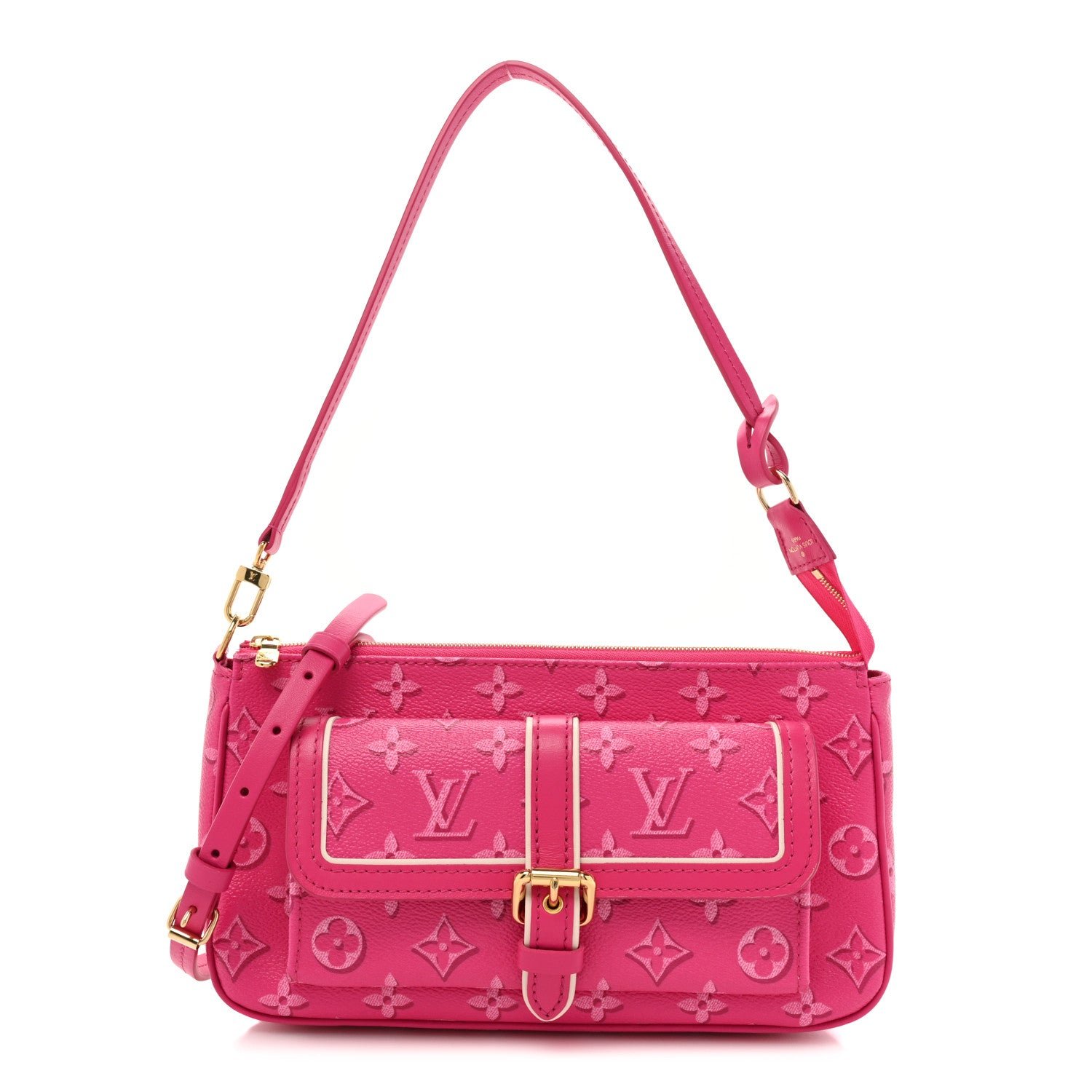 Louis Vuitton Monogram Fall For You Maxi Multi Pochette Accessories Fuchsia