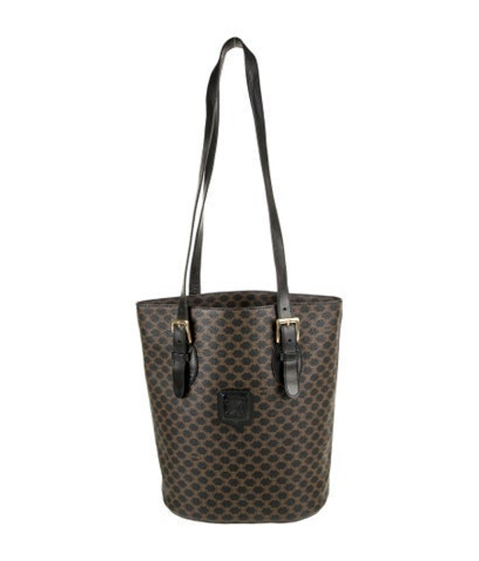 Celine Macadam Logo Embossed Tote Bag