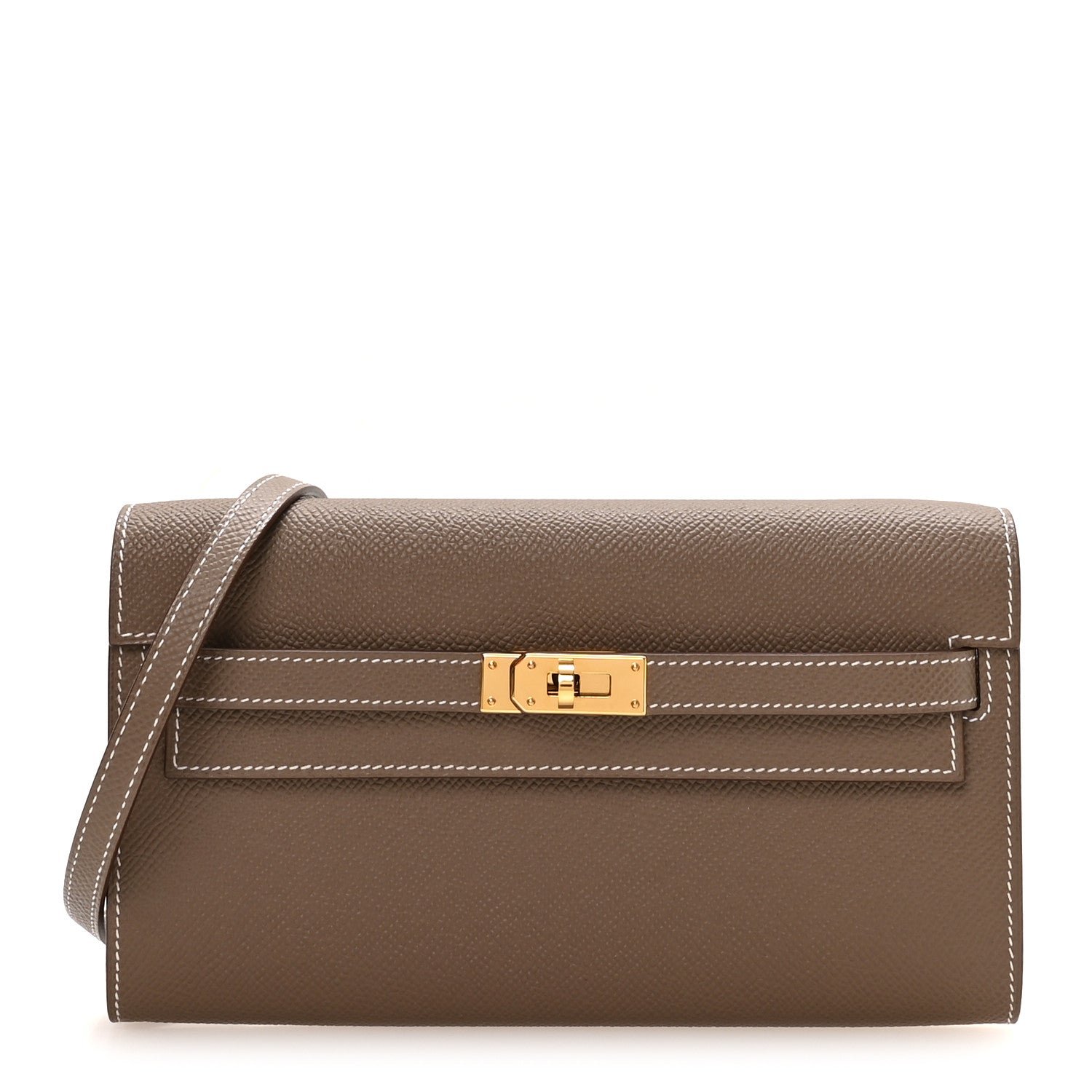 Hermes Epsom Kelly Wallet To Go Etoupe