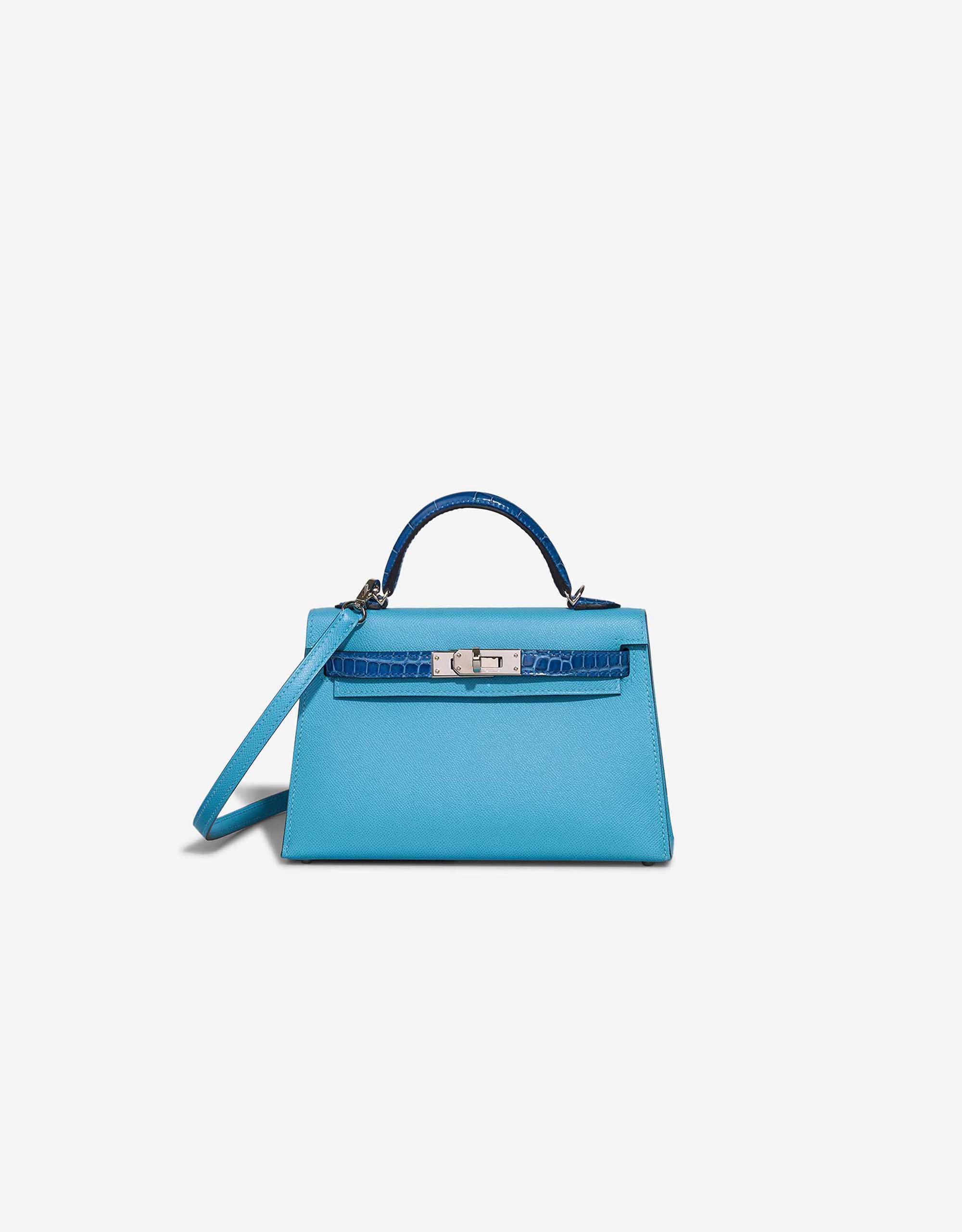 
		Kelly Mini Veau Madame / Alligator Bleu du Nord / Bleu Zelliege    