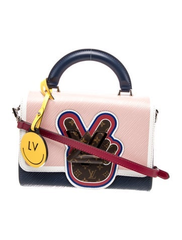 Epi Leather 'Peace Love' Twist MM