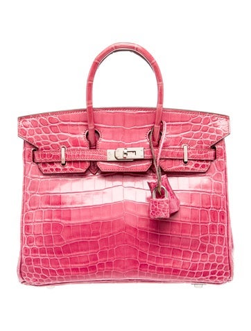 Hermes Shiny Niloticus Crocodile Birkin 25