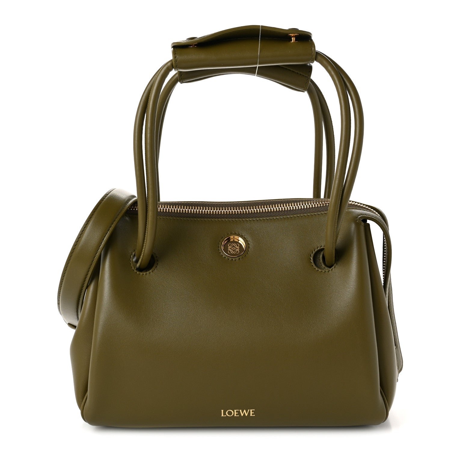 Loewe Supple Calfskin Small Madrid Bag Olive