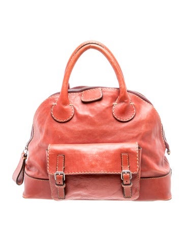 Leather Top Handle Bag Vintage