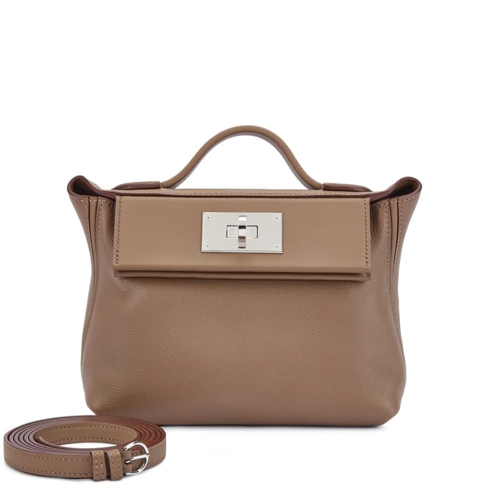 Hermes Etoupe Evercolor and Swift Mini 24/24 21 Palladium Hardware, 2024