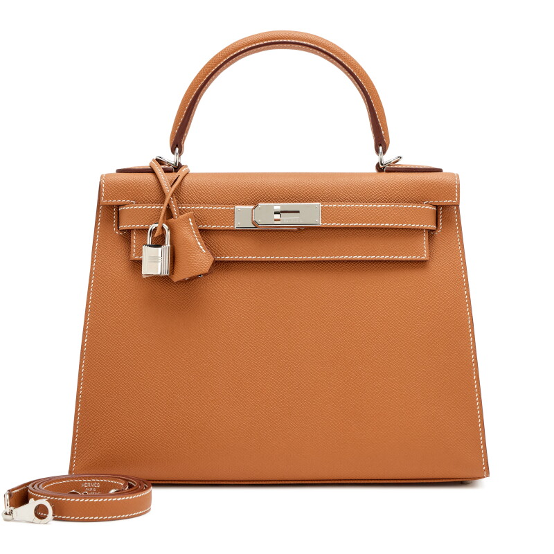 Gold Epsom Kelly 28 Sellier Palladium Hardware, 2024
