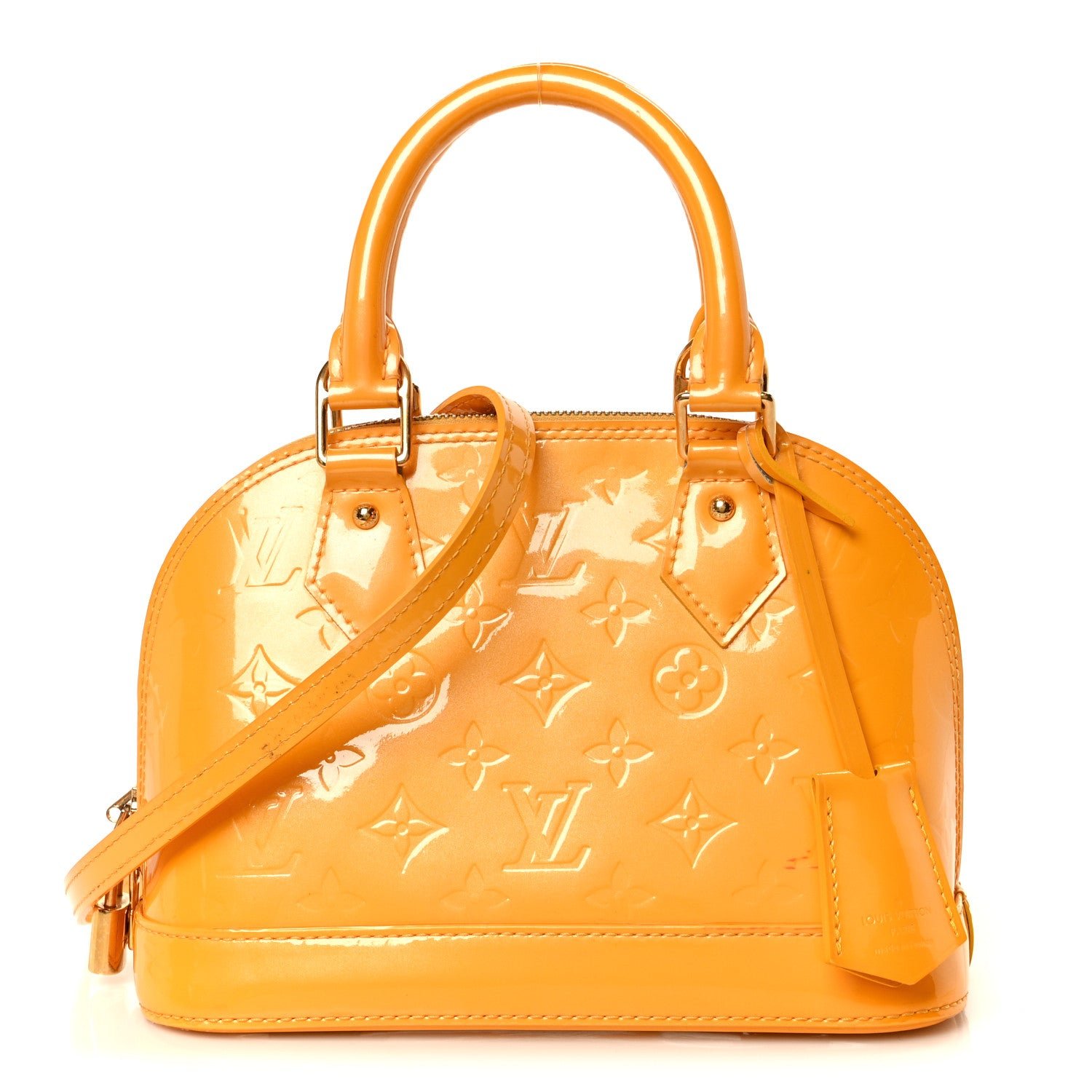 Louis Vuitton Vernis Alma BB Jaune Passion