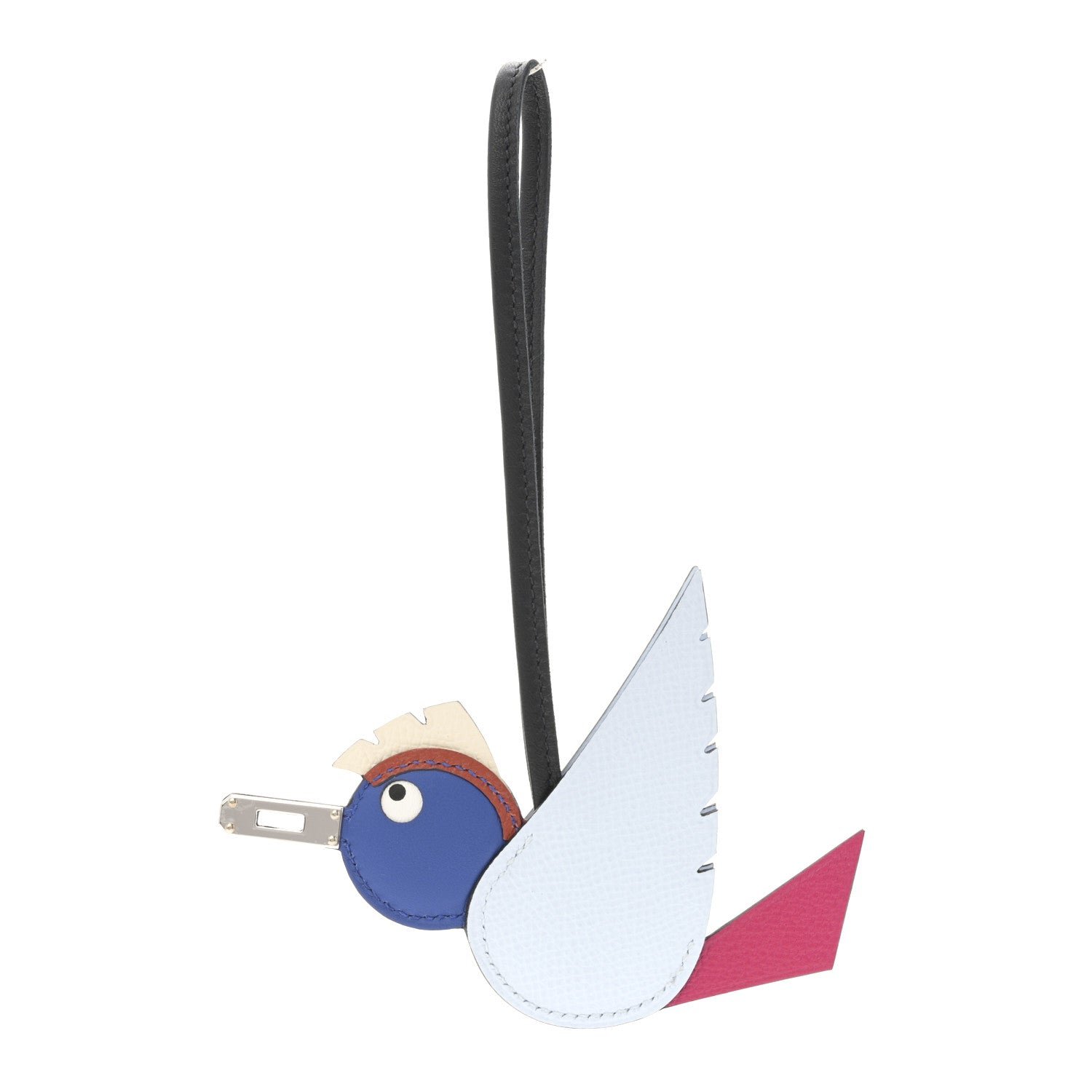 Hermes Hermes Epsom Swift Chevre Mysore Birdy Bag Charm Bleu Brume Rose Mexico Bleu Royal Cuivre Nata Black
