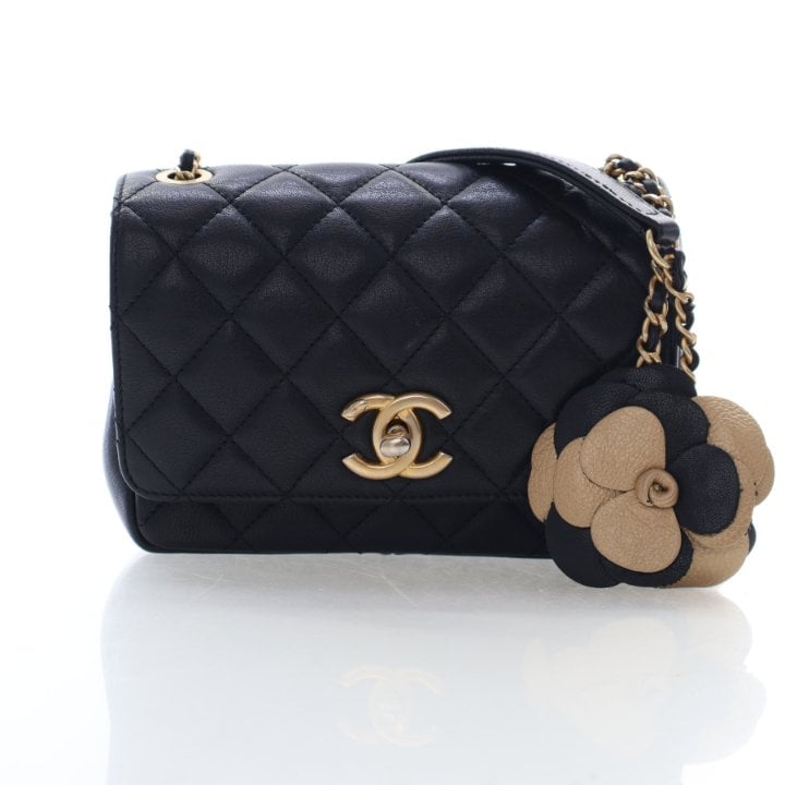 Chanel Small Lambskin Private Affair Camellia Flap Bag