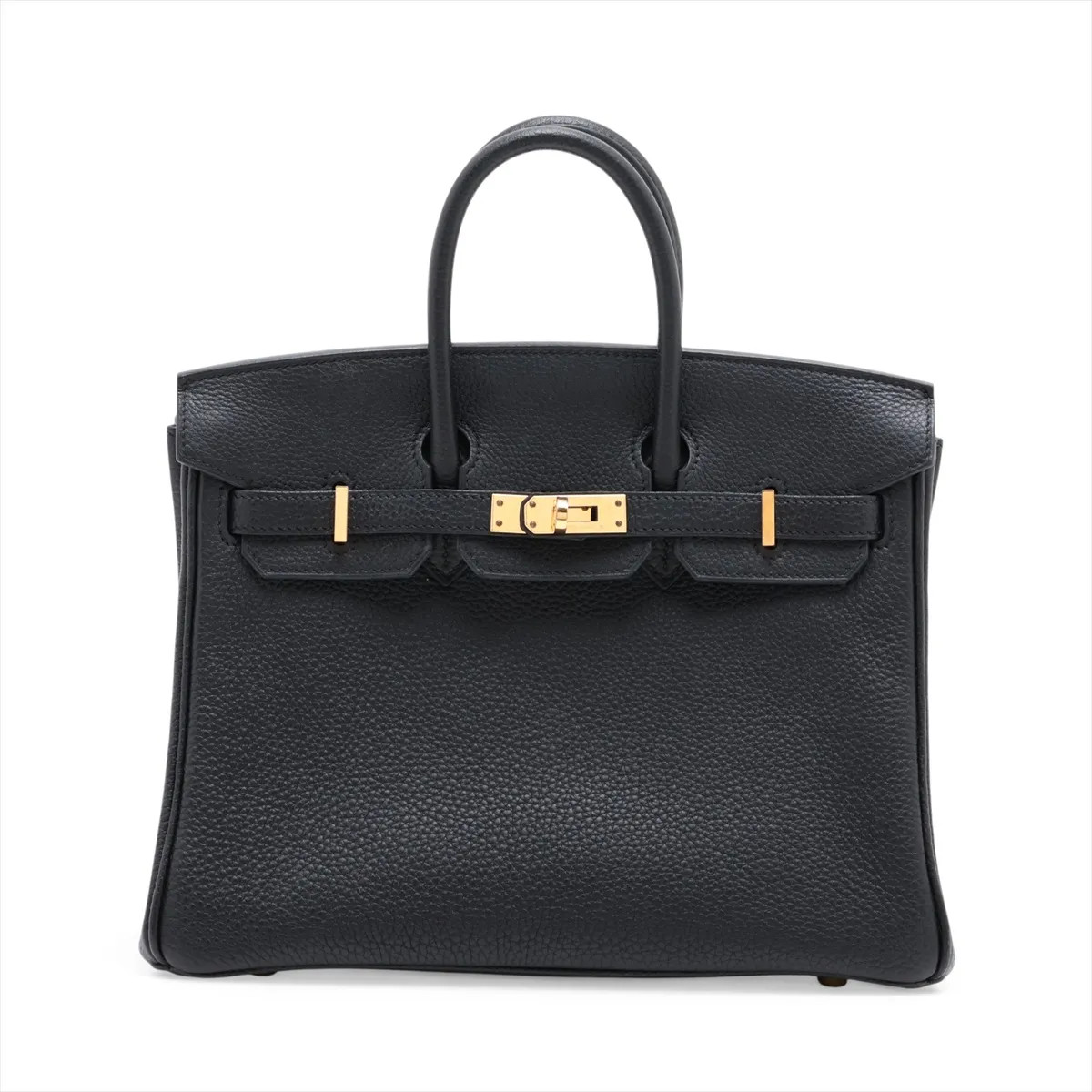 Hermès Birkin 25 Le Tournay Togo Black Gold Metal Fittings
