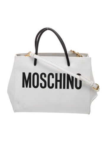 Moschino Leather Top Handle Bag