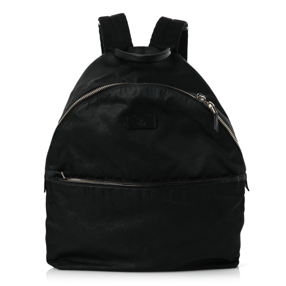 Gucci Nylon Monogram Medium Classic Backpack Black