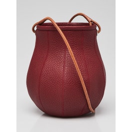 Hermes Rouge H/Barenia Faubourg Taurillon Calfskin Leather Bitter Apple Bag
